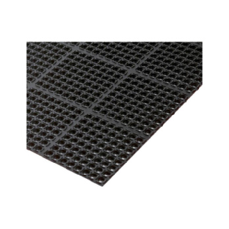 Estera para puesto trabajo, caucho de nitrilo 970 x 3150 x 22 mm, negro/naranja-Leer más