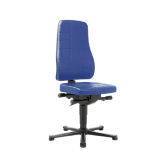 BIMOS ALL-IN-ONE Highline, base patín y tapizado de cuero de imitación, azul-Leer más