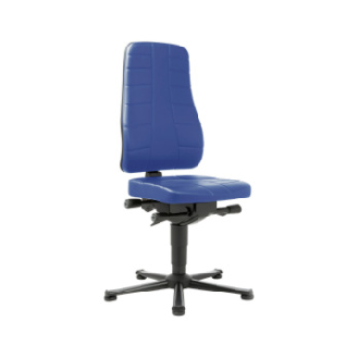 BIMOS ALL-IN-ONE Highline, base patín y tapizado de cuero de imitación, azul-Leer más