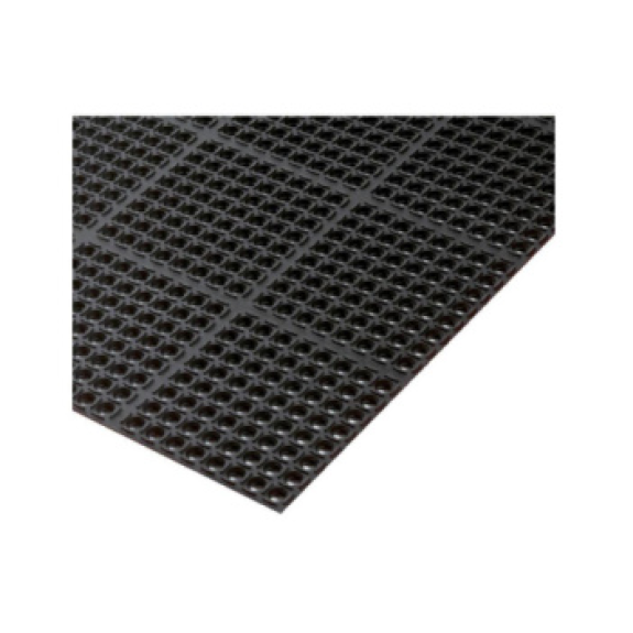 STERA POUR JOB JOB, caoutchouc nitrile 970 x 1630 x 22 mm, noir / orange-Leggi tutto
