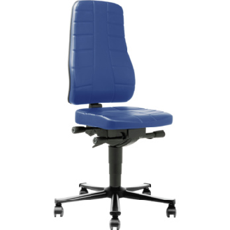 BIMOS ALL-IN-ONE Highline, con ruedas y tapizado de cuero de imitación, azul-Leer más