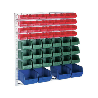 Estante de pared HK modelo 1 con cajas de almacenamiento-Leer más