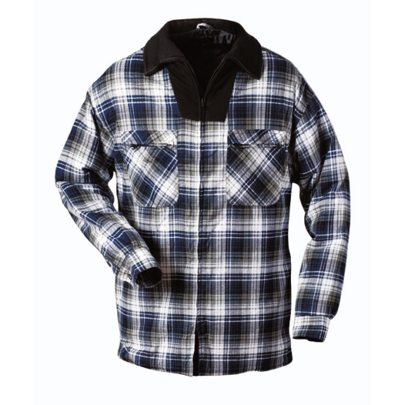 INUVIK Thermohemd mit RV Druckflanell Blau, Kariert 1748_0 Gr.S-Beschreibung lesen