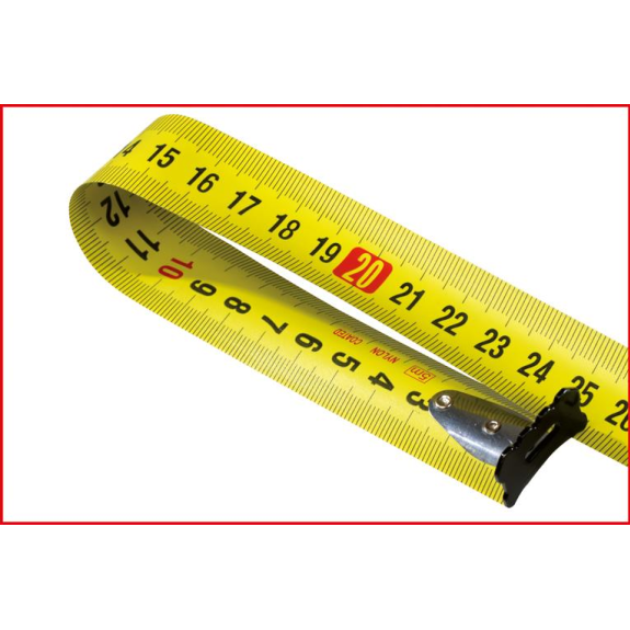 300.0132 Bandmaß mit Feststeller,schwarz-grau, 5m, 19mm-Beschreibung lesen