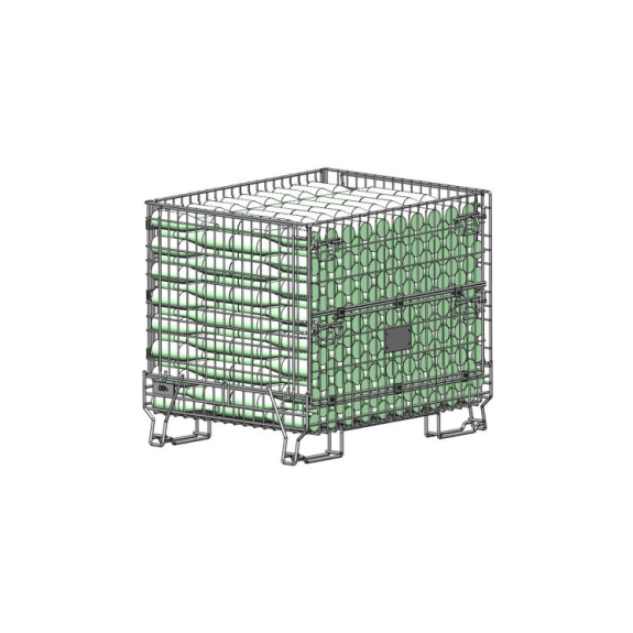 Conteneur pour 600 bouteilles avec socle renforcé-Lire la description