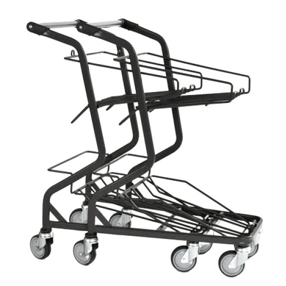 CHARIOT 
PORTE PANIER  28 L-Lire la description