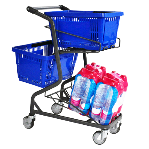 CHARIOT 
PORTE PANIER  28 L-Lire la description