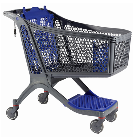 Chariot de supermarché composite-Lire la description