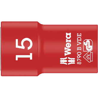 8790 B VDE Zyklop-Steckschlüsseleinsatz, isoliert, mit 3/8"-Antrieb, 15 x 46 mm-Beschreibung lesen