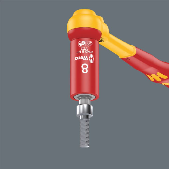Vaso de punta hexagonal aislado con función de ret 8740 B VDE HF 60 --Leer más