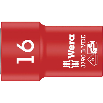 8790 B VDE Zyklop-Steckschlüsseleinsatz, isoliert, mit 3/8"-Antrieb, 16 x 46 mm-Beschreibung lesen