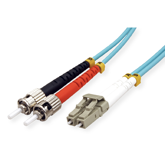 VALUE LWL-Kabel 50/125µm OM3, LC/ST, türkis, 10 m-Beschreibung lesen