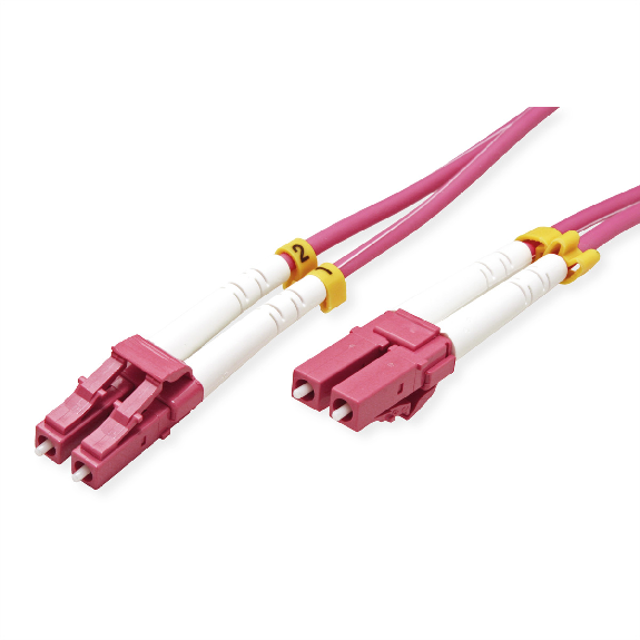 VALUE LWL-Kabel 50/125µm OM4, LC/LC, violett, 3 m VALUE LWL-Kabel 50/125µm OM4, LC/LC, violett, 3 m-Beschreibung lesen