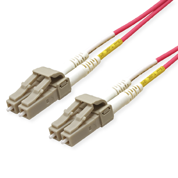 ROLINE Câble FO 50/125µm OM4, LC/LC, connecteurs Low-Loss, violet, 20 m-Lire la description