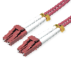 ROLINE Câble FO 50/125µm, LC/LC, OM4, armé d'acier, violet, 1 m