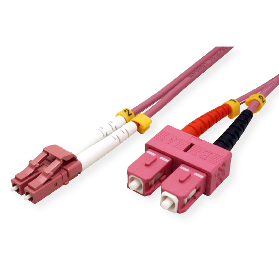 VALUE LWL-Kabel 50/125µm OM4, LC/SC, violett, 3 m VALUE LWL-Kabel 50/125µm OM4, LC/SC, violett, 3 m-Beschreibung lesen
