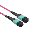 VALUE MPO-Trunk-Kabel 50/125µm OM4, MPO/MPO, TYPE A, violett, 10 m
