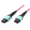 VALUE MPO-Trunk-Kabel 50/125µm OM4, MPO/MPO, TYPE A, violett, 10 m