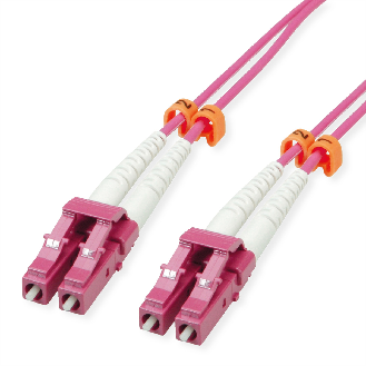 VALUE Câble FO 50/125µm OM4, LC/LC, connecteurs Low-Loss, violet, 3 m-Lire la description