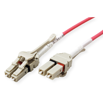 ROLINE LWL-Kabel 50/125µm OM4, LC/LC, Low-Loss-Stecker, violett, 10 m-Beschreibung lesen