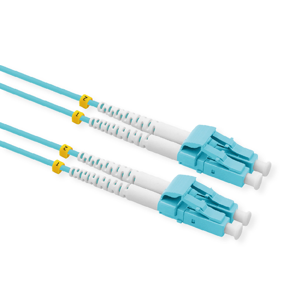 VALUE LWL-Kabel 50/125µm OM3, LC/LC, Low-Loss-Stecker, türkis, 15 m-Beschreibung lesen