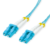 VALUE LWL-Kabel 50/125µm OM3, LC/LC, Low-Loss-Stecker, türkis, 15 m
