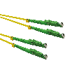 ROLINE LWL-Kabel duplex 9/125µm OS2, LSH/LSH, APC Schliff, LSOH, gelb, 5 m