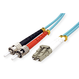 VALUE LWL-Kabel 50/125µm OM3, LC/ST, türkis, 0,5 m-Beschreibung lesen