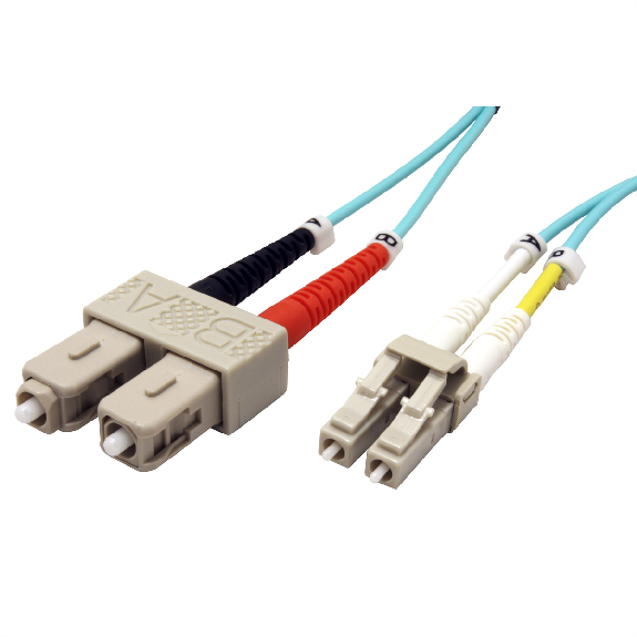 ROLINE LWL-Kabel 50/125µm OM3, LC/SC, türkis, 0,5 m-Beschreibung lesen