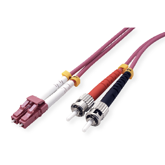VALUE LWL-Kabel 50/125µm OM4, LC/ST, violett, 0,5 m-Beschreibung lesen