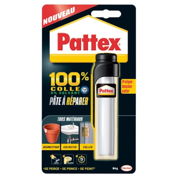 Mastic à réparer Epoxy tube de 64g - PATTEX - 2668475-Lire la description