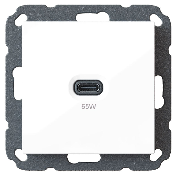 USB-C Unterputz-Lader Professional, Power Delivery (PD), 65 W-Beschreibung lesen