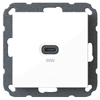 USB-C Unterputz-Lader Professional, Power Delivery (PD), 65 W-Beschreibung lesen