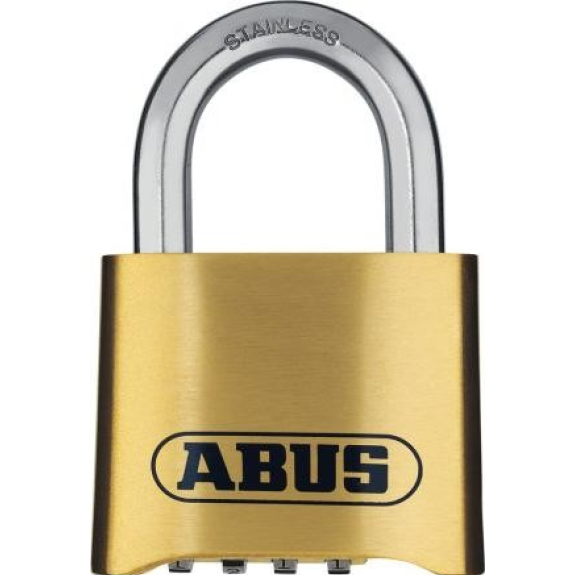 Cadenas à combinaison 4 chiffres anse inox  "180IB" de 50m/m-Lire la description