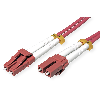 ROLINE LWL-Kabel 50/125µm OM4, LC/LC, stahlarmiert, LSOH, violett, 7 m