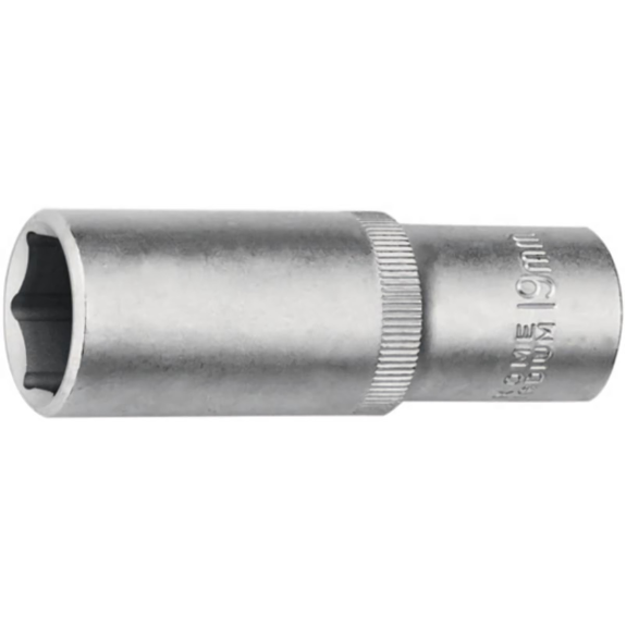 Steckschlüsseleinsatz 1/2 Zoll 6-kant Schlüsselweite 10 mm Länge 77 mm Steckschlüsseleinsatz 1/2 Zoll 6-kant Schlüsselweite 10 mm Länge 77 mm-Beschreibung lesen
