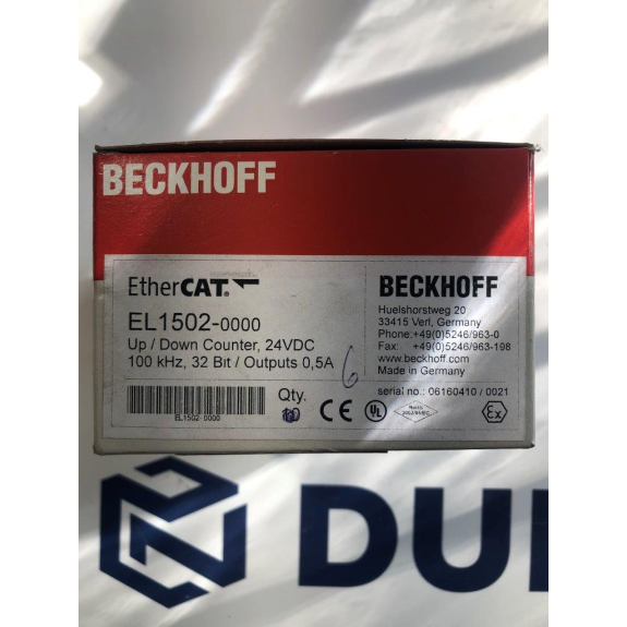 EL1502 | EtherCAT-Klemme, 2-Kanal-Digital-Eingang, Zähler, 24 V DC, 100 kHz-Beschreibung lesen