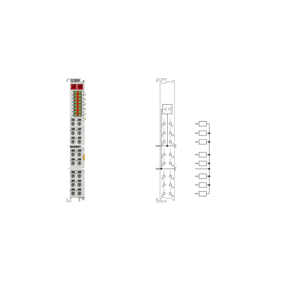 EL2809 | EtherCAT-Klemme, 16-Kanal-Digital-Ausgang, 24 V DC, 0,5 A-Beschreibung lesen