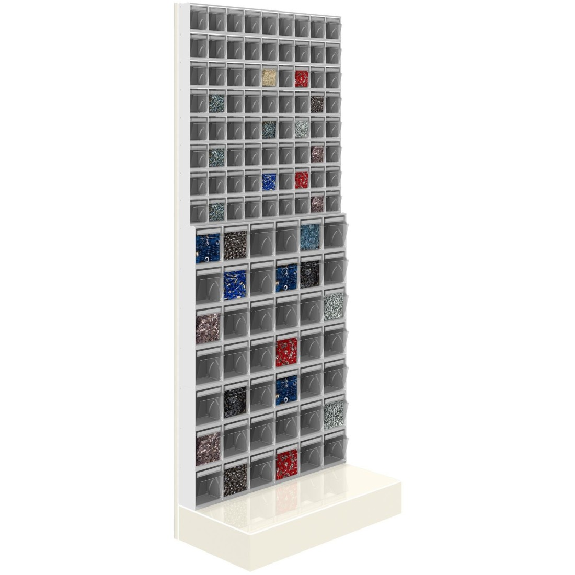 ETAGERE POUR PETITES PIÈCES AVEC PIETEMENT H.150 58 Tiroirs-Lire la description