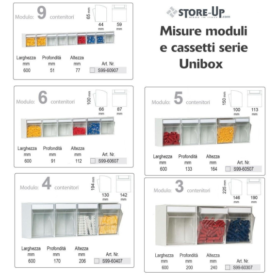 Organizzatore professionale per officina con 96 cassetti trasparenti Organizzatore professionale per officina con 96 cassetti trasparenti-Leggi tutto