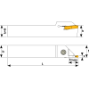 Stechklemmhalter links für S229 5C Wendeplatten Höhe 25mm