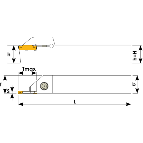 Stechklemmhalter rechts für 3C MGM Wendeplatten Höhe 25mm und max. Stechtiefe 18mm-Beschreibung lesen