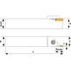 Stechklemmhalter links für 123 3C Wendeplatten Höhe 25mm