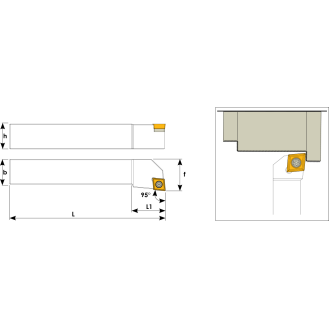 Klemmhalter SCLCL 1010 J06 ohne Innenkühlung für CC-- 0602 Wendeplatten-Beschreibung lesen