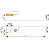 Stechklemmhalter für 2C TD Wendeplatten Höhe 25mm
