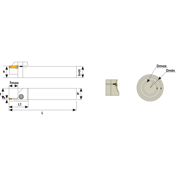 Stechklemmhalter rechts für MGM 3 Wendeplatten und Durchmesser 80mm-Beschreibung lesen
