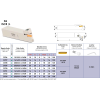 Stechklemmhalter links für 2C DGN Wendeplatten Höhe 25mm