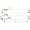 Stechklemmhalter für 6C MGM Wendeplatten Höhe mm