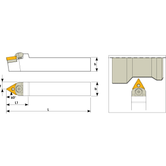 Klemmhalter MTENN 3232 P22 ohne Innenkühlung für TN-- 2204 Wendeplatten-Beschreibung lesen