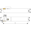 Stechklemmhalter für 4C GRP Wendeplatten Höhe 32mm